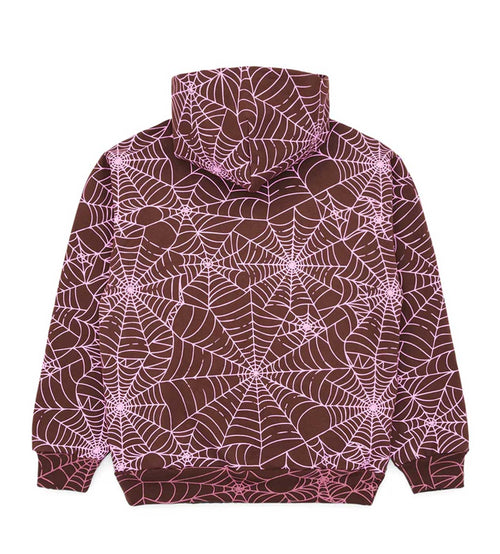 Sp5der AOP Hoodie Brown/Pink