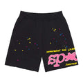 Sp5der Black P*nk V2 Sweat Shorts