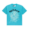 Sp5der Cyan OG Web V2 Tee