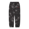 Sp5der Embroidered Black AOP Sweatpants
