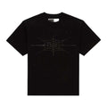 Sp5der Rhinestone Silk Web Tee Black